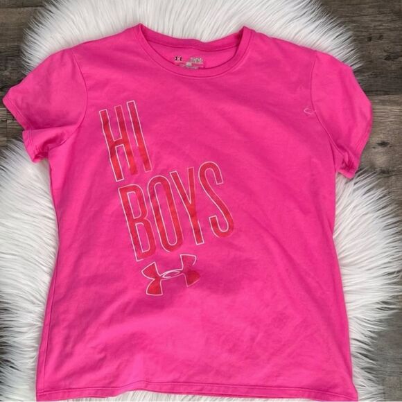 GIRLS UNDER ARMOUR SHIRT SIZE LARGE - Picture 1 of 3